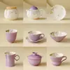 Juego de Té Kung Fu Glicinia de Primavera Hecho en Fábrica, Taza Maestra de Cerámica de Alta Calidad, Exquisita y Lujosa Taza para Preparar Té, Tetera