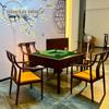Novo estilo chinês moderno mahjong mesa de madeira maciça mudo máquina de mahjong automática mesa de jantar doméstica mesa de xadrez elétrica de uso duplo
