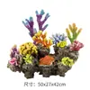 Tanque de Peces Decoración de Paisajismo Coral Imitación Base de Piedra de Coral Paquete Conjunto Completo de Adornos Pequeños para Acuario Producto Terminado