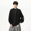Sudadera estilo americano con cuello Henry para hombre y mujer, nuevo otoño 2026, corte holgado, ajuste limpio, casual, ropa interior, polo, jersey