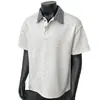 Camiseta de Manga Corta a Cuadros con Solapa Estilo Universitario Americano para Hombre, Camisa Polo Holgada de Marca de Moda para Verano, Top Fresco de Manga Media