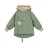 Cortavientos con Capucha de Terciopelo Plus para Bebé Niña Otoño e Invierno para Niñas Pequeñas, Top Espesado de Terciopelo Plus, Ropa Exterior Chaqueta de Esquí para Niños