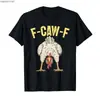 Algodão Transfronteiriço Tf-Caw-F Frango Engraçado Humor Adulto Galo Pacote de Expressões Camiseta Masculina Feminina Camiseta de 100 Peças Curta