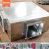 Silenciador de Placa de Acero Galvanizado Caja de Presión Estática Ventilación de Tubería Industrial Silenciador Reductor de Ruido Silenciador Cuadrado de Placa de Acero Galvanizado