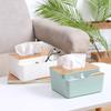 Caja de Pañuelos para Hotel Madera Maciza Moderna Simple Extraíble Madera Hogar Sala de Estar Gama Alta con Almacenamiento Caja de Pañuelos Coche