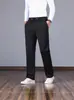 Pantalones Casuales Finos Sueltos para Hombre de Primavera y Verano Pantalones Negros Pantalones Deportivos para Hombre de Mediana Edad Pantalones Casuales para Hombre Estilo de Hombre