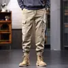Pantalones Cargo para Hombre 2026 Primavera y Otoño Nuevo Estilo Holgado Rectos de Pierna Tendencia Marca Jogger Retro Americano Casual Pantalones Nuevos