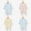 Mameluco para bebé para primavera, otoño e invierno, mameluco de algodón puro para recién nacido, pijama de capa base unisex para niño pequeño, conjunto cálido, ropa de bebé