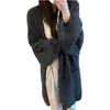 Comércio Exterior Estilo Coreano Cardigã de Tricô de Comprimento Médio Macio e Fofo Estilo Preguiçoso Feminino Outono e Inverno Aconchegante Solto Casaco Suéter