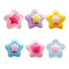 Color Transparente Serie Estrella Brillante Resina Accesorios DIY Funda de Teléfono Parche para Zapatos de Agujero Material para Pasador Accesorios para el Cabello