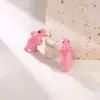 Pendientes de niña dinosaurio tiburón cachorro lindos transfronterizos pendientes de animales de dibujos animados mini joyería fresca al por mayor