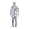 Traje de Aislamiento Térmico de Papel de Aluminio de 1200 Grados, Traje de Aislamiento Contra Incendios Sin Mochila, Traje Ignífugo de Papel de Aluminio Tipo Dividido, Traje de Protección para Escape