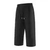 Pantalones Cortos de Verano para Hombre Talla Grande M-XL, Seda de Hielo, Nylon Spandex Alta Elasticidad, Deportivos Transpirables Perforados Casuales