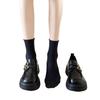 Zapatos pequeños de cuero estilo británico para mujer 2025 primavera nuevos mocasines elevados zapatos de plataforma de una sola capa para mujer estudiantes zapatos Mary Jane