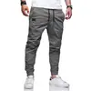 Pantalones de Trabajo de Talla Europea Nueva para Hombre de Amazon Transfronterizos con Cordón en el Tobillo Pantalones Casuales para Hombre en stock