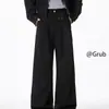 Calça preta masculina Cleanfit, estação primavera, fluida, solta, casual, calça social profissional, toque de alta qualidade, atacado