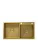 Fregadero de acero inoxidable 304 nano, lavabo de cocina color dorado, bajo encimera, fregadero individual grande, fregadero doble engrosado, lavabo pequeño para lavar platos