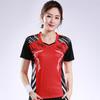 Novo Conjunto de Roupas de Badminton Secagem Rápida Feminino Manga Curta Vôlei Tênis Tênis de Mesa Masculino Verão Roupa Esportiva Estampada