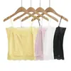 Camisola para chica sexy con almohadillas en el pecho, espalda hermosa, tacto de alta gama, cuello redondo pequeño, corte ajustado, fresca y transpirable, se puede usar como capa interior o exterior
