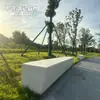 Asiento Ola de Terrazo Prefabricado Arte Exterior Asiento de Concreto Silla de Ocio Pública Fabricante Fuente GRC