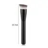 Brocha de Base Plana Angulada Todo Negro Sin Costuras, Brocha para Contorno, Brocha para Corrector, Herramienta de Maquillaje con Cerdas de Fibra, ¡Ahora Disponible!
