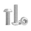 Tornillos Prisioneros Tornillos de Cabeza Hexagonal de Copa Redonda Semi-Redonda de Acero Inoxidable 201 M2M3M4M5M6M8M10M12