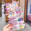 Grampos de Cabelo de Legumes e Frutas em Cores Doces, Acessórios de Cabelo Modernos para Garotas que Vão ao Trabalho, Grampos de Cabelo Infantis de Celebridades da Internet, Atacado e Versátil