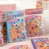 Pegatinas de Escena 3D de Capibara Dibujos Animados Materiales Creativos para Diario Pegatinas Pequeñas Pegatinas de Paisaje Papelería de Aprendizaje para Estudiantes