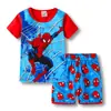 Ropa de Casa Manga Corta para Niños con Historia de Aviones Traje de Verano para Niños Traje para Aire Acondicionado Pijama de Dibujos Animados C04
