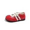 Sapatos Infantis Outono 2026 Novo Estilo Coreano Sapatos Infantis de Couro com Duplo Velcro Sapatos Casuais Macios para Meninas