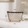 Bolsa Cosmética de Malla con Corazón de Nicho Estilo Ins para Mujer, Portátil, Pequeña, para Lápiz Labial, Cosméticos, Artículos de Aseo, Bolsa Cosmética