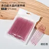 Palo de Cristal para Uñas Herramienta para Uñas Palo para Descargar Uñas Madera de Naranja Plástico Palo de Madera Pequeño Palo de Madera para Descargar Uñas Gel de Gelatina para Eliminar Piel Muerta