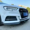 Adecuado para 14-23 Audi A3 pala frontal modificada labio frontal Audi S3 alerón trasero anticolisión alerón superior pequeño borde de esquina
