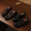 Textura Piel de Vaca Lavada Completa Súper Suave Zapatos de Cuero Pequeños Otoño 2024 Tacón Bajo Grueso Mocasines de Cuero Genuino Hebilla Cuadrada Zapatos de Una Capa para Mujer