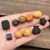 Accesorios para Tallado de Madera de Águila Oso Loto Madre DIY Wen Jugar Cuentas de Buda Accesorios Cadena de Teléfono Móvil Pulsera Colgante