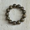 Pulsera Natural Yin Hundimiento Seda Dorada Nanmu 108 Pulsera de Material Verde Ébano Cuentas de Buda Sándalo Cuentas de Rosario Pulsera para Hombres y Mujeres Agarrar