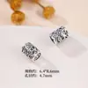 Accesorios Vintage de Plata de Ley S925 para DIY Cuentas Espaciadoras Antiguas Accesorios de Flor de Patrón Teng Espaciadores de Cobre Dorado Madera Fuego Tierra
