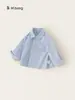 Ropa para Niños Bangxuan Camisa a Rayas de Color Sólido para Niños 2026 Otoño Nueva Versátil Camisa para Niños Ropa para Niños Huzhou Zhili