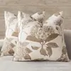 Funda de almohada floral retro nueva transfronteriza de Amazon para el hogar, cojín de lona floral de primavera y verano, cojín decorativo para sofá