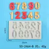 Molde para hornear DIY 0-9, molde digital de silicona para pastel, herramienta para voltear azúcar, molde decorativo de silicona para pastel de cumpleaños