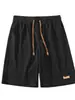 Pantalones cortos de seda helada frescos de verano para hombre, finos, adecuados para usar al aire libre, de marca, modernos, de corte holgado, hasta la rodilla, pantalones casuales de baloncesto para jóvenes