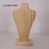 Tablero de exhibición de collares de madera envejecida vintage, soporte colgante de joyería con múltiples ranuras, accesorio de exhibición de collares y colgantes para mostrador