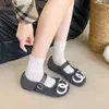 Sapatilhas Mary Jane Estilo Francês Femininas 2026 Outono Novo Versátil Bico Baixo Solado Macio Slip-on Sapatilhas de Ballet com Pelo