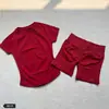 Camiseta de Manga Corta DFYNE de Más Vendida, Alta Elasticidad, Sin Costuras, Ultrasuave, Shorts Deportivos de Fitness para Levantar Glúteos, Conjunto de Running y Yoga