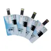 Memoria USB tipo tarjeta creativa, Patrón de logo personalizable imprimible, Memoria USB tipo tarjeta de presentación, Memoria USB de regalo publicitario escolar personalizado