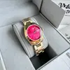 Novo Relógio Vivian Westwood Relógio Azul Gelo Triturado Relógio Branco Luar Menta Verde Relógio Feminino Vermelho Rosa Saturno Pequeno Relógio Dourado