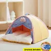 Nido para Gatos para Todas las Estaciones, Cama para Dormir para Gatos Semicerrada, Tienda Cálida de Invierno, Casa, Nido para Mascotas, Perrera, Villa para Gatos al por Mayor