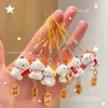 Pingente de Gato da Sorte Fofo, Pingente Criativo de Gatinho Acenando, Chaveiro para Mochila Escolar, Pingente Decorativo Divertido Anti-Perda