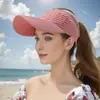 Chapéu de Sol com Top Vazado Estilo Escama de Peixe Novo Estilo Transfronteiriço, Chapéu de Sol de Verão, Boné de Beisebol Tricotado Estilo Coreano, Chapéu para Esportes ao Ar Livre