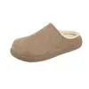 Zapatos peludos de nuevo estilo para mujer 2026 para otoño e invierno, sin cordones, estilo perezoso, puntera cerrada, forro de felpa, media pantufla, para usar en exteriores, zapatos estilo Birkenstock para mujer